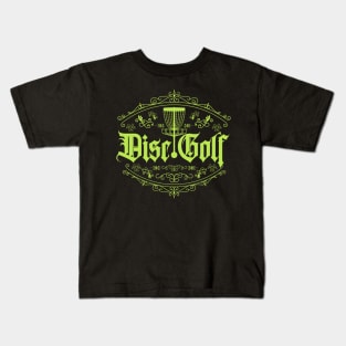 Disc Golf Classic Green Kids T-Shirt